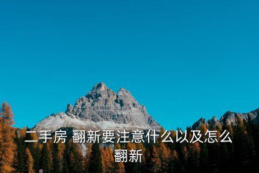 二手房翻新