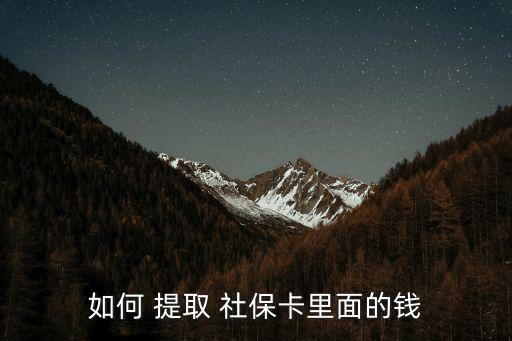 社保提取,北京社保提取