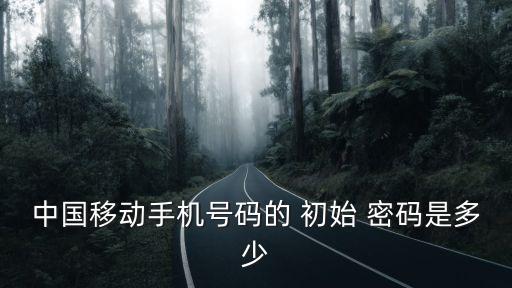初始密碼