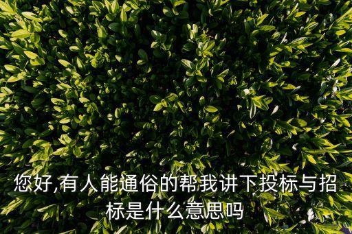 招投標(biāo)是什么意思,一個(gè)工程正式啟動(dòng)招投標(biāo)是什么意思