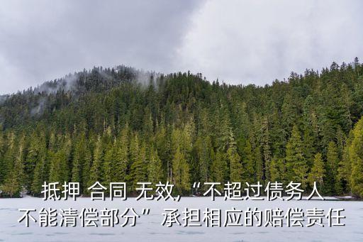 抵押合同無效的情況,起訴抵押合同無效的起訴狀