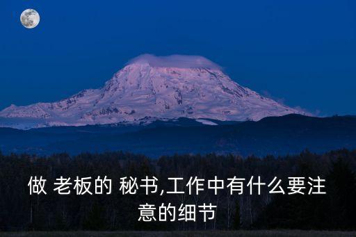 老板干秘書