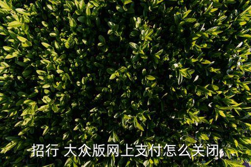招商銀行大眾版