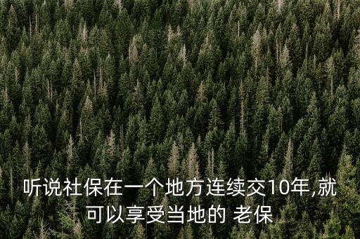 老保