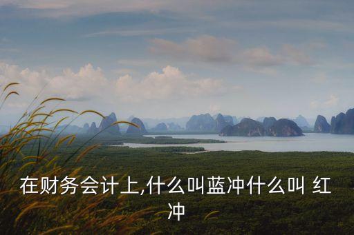在財務(wù)會計上,什么叫藍沖什么叫 紅沖
