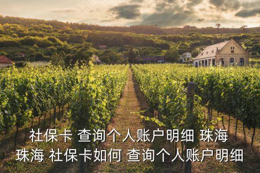 珠海社保查詢,珠海市社保查詢個(gè)人賬戶