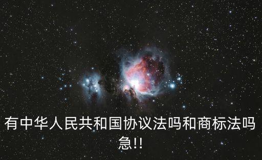 有中華人民共和國協(xié)議法嗎和商標(biāo)法嗎急!!