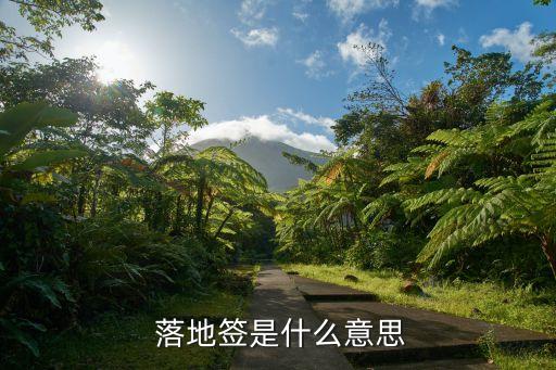 落地簽證