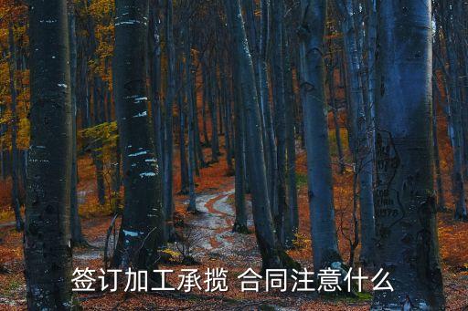 簽攬承合同受哪些法律保護(hù)