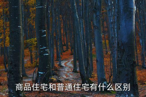 普通商品房,住宅區(qū)公寓和普通商品房