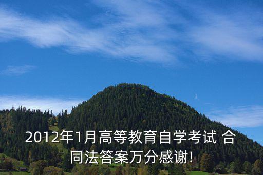 合同法論述題大全,民法合同法案例大全