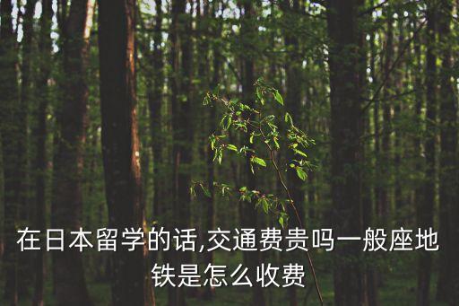 在日本留學(xué)的話,交通費(fèi)貴嗎一般座地鐵是怎么收費(fèi)