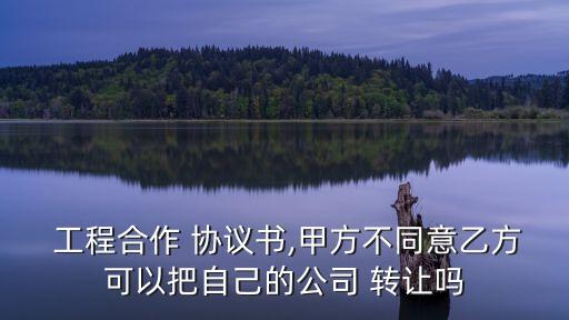  工程合作 協(xié)議書,甲方不同意乙方可以把自己的公司 轉(zhuǎn)讓嗎
