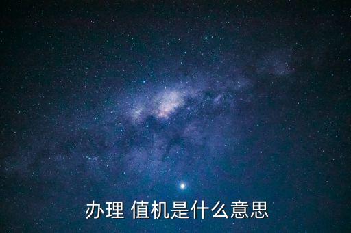 辦理值機