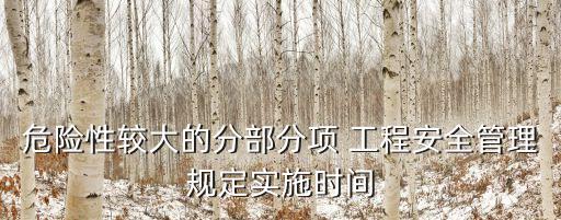 危大工程