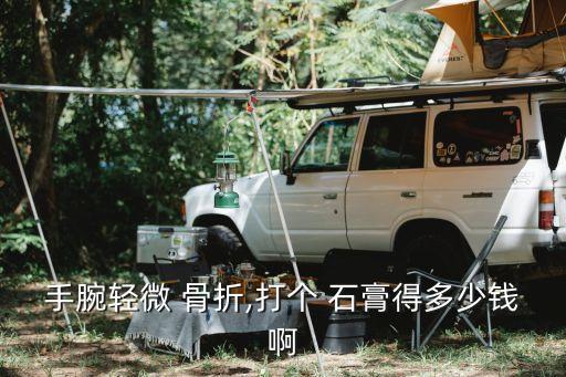 手腕輕微 骨折,打個 石膏得多少錢啊