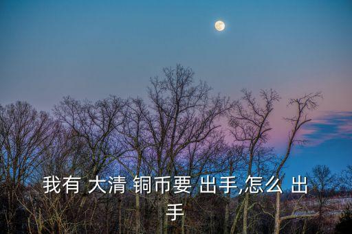 我有 大清 銅幣要 出手,怎么 出手