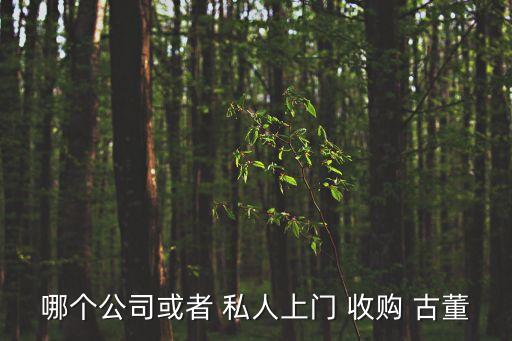 私人收購(gòu)古董