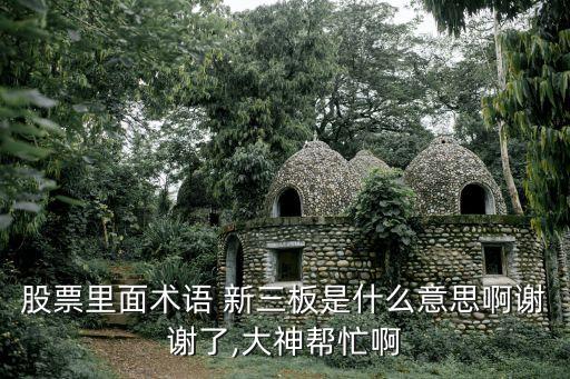 新三板是什么意思啊,三板股票是什么意思