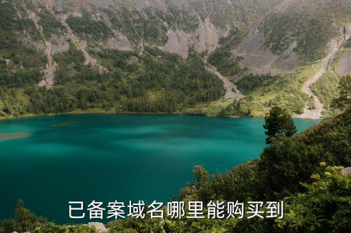 已備案域名哪里能購買到