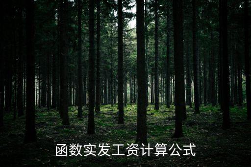 實(shí)發(fā)工資計(jì)算公式，word表格怎么計(jì)算實(shí)發(fā)工資