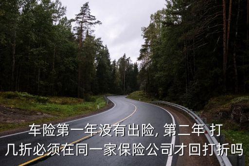  車險(xiǎn)第一年沒有出險(xiǎn), 第二年 打幾折必須在同一家保險(xiǎn)公司才回打折嗎