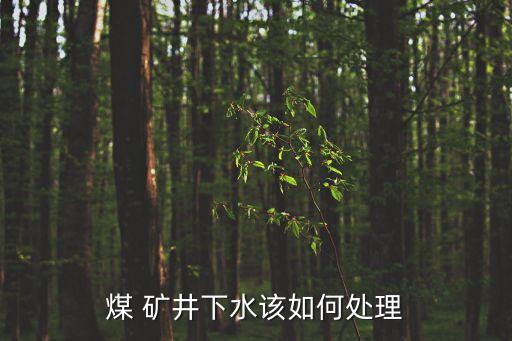 礦井水