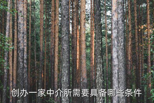 創(chuàng)辦一家中介所需要具備哪些條件