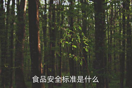 食品安全國家標(biāo)準(zhǔn)