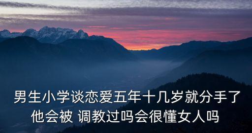  男生小學(xué)談戀愛五年十幾歲就分手了他會(huì)被 調(diào)教過嗎會(huì)很懂女人嗎