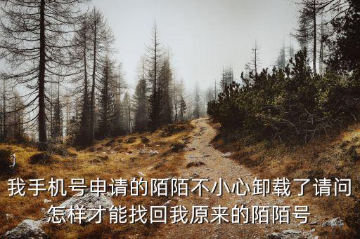 找回我原來的陌陌，我以前下載過的陌陌我想找回來不知用什么辦法