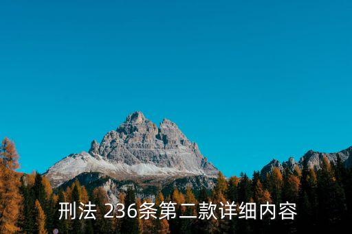 刑法第236條是什么,中國刑法193條的內(nèi)容