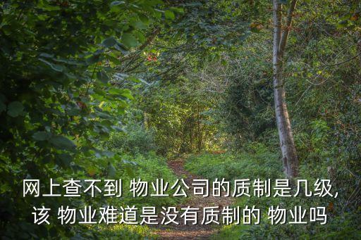 物業(yè)資質(zhì)等級在哪里查,怎么查物業(yè)資質(zhì)等級