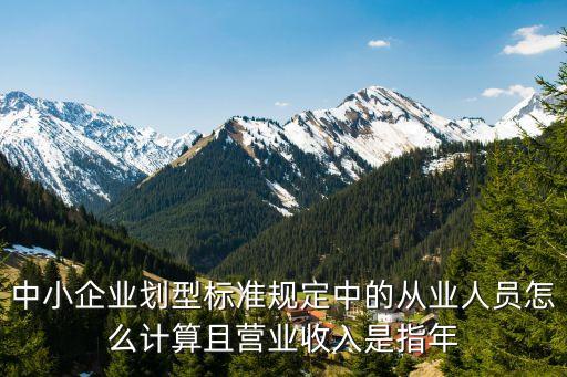 中小企業(yè)劃型標(biāo)準(zhǔn)規(guī)定中的從業(yè)人員怎么計(jì)算且營業(yè)收入是指年