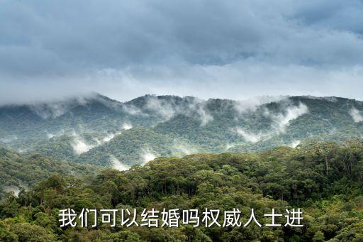 我們可以結(jié)婚嗎權(quán)威人士進(jìn)