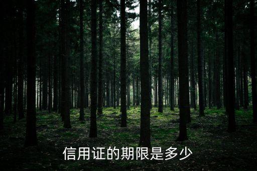 信用證的期限是多少