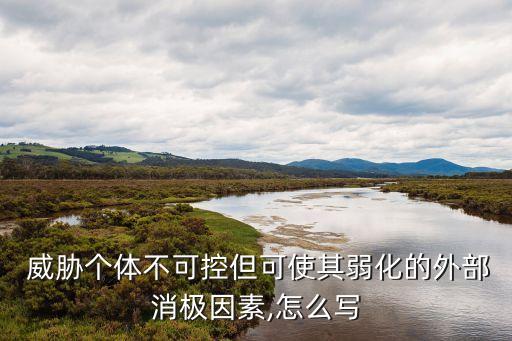 威脅怎么寫(xiě),swot分析威脅怎么寫(xiě)