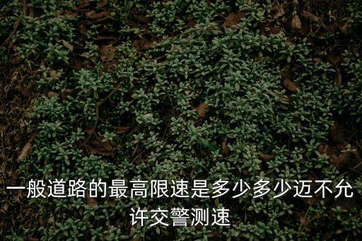 一般道路的最高限速是多少多少邁不允許交警測(cè)速