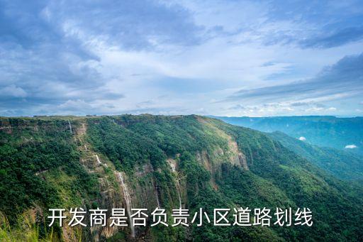 開發(fā)商是否負(fù)責(zé)小區(qū)道路劃線