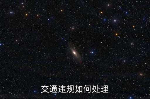 交通違規(guī)如何處理