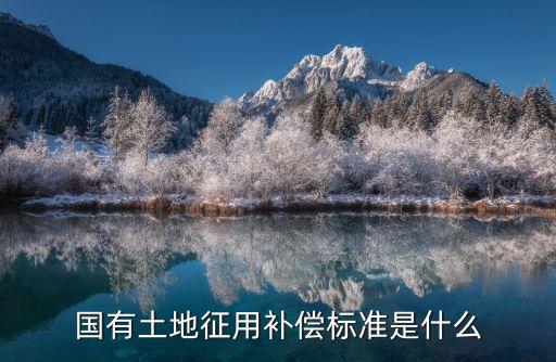 國有土地征用補(bǔ)償標(biāo)準(zhǔn)是什么