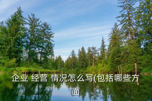 經(jīng)營(yíng)情況