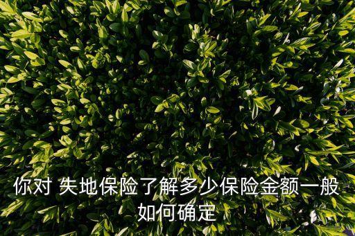失地保險什么意思,土地征收補償費用一覽表