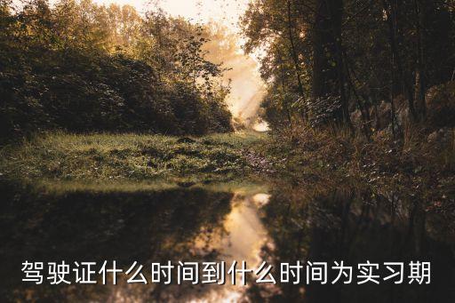 駕駛證什么時間到什么時間為實習(xí)期