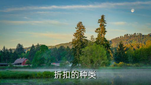 折扣的種類