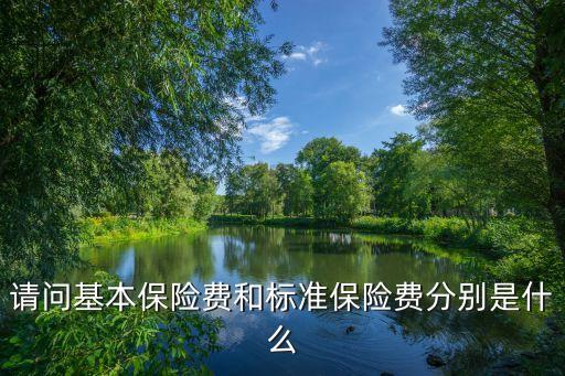 標(biāo)準(zhǔn)保費(fèi)，保險(xiǎn)里的 基準(zhǔn)保費(fèi) 和 標(biāo)準(zhǔn)保費(fèi) 是一回事嗎