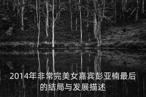 2014年非常完美女嘉賓彭亞楠最后的結(jié)局與發(fā)展描述