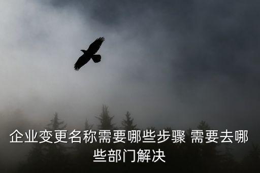 公司改名，公司名稱怎么變更
