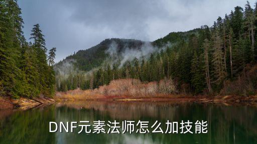 元素法，DNF元素法師怎么加技能