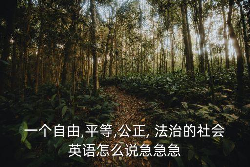法治的英文,道德與法治的英文